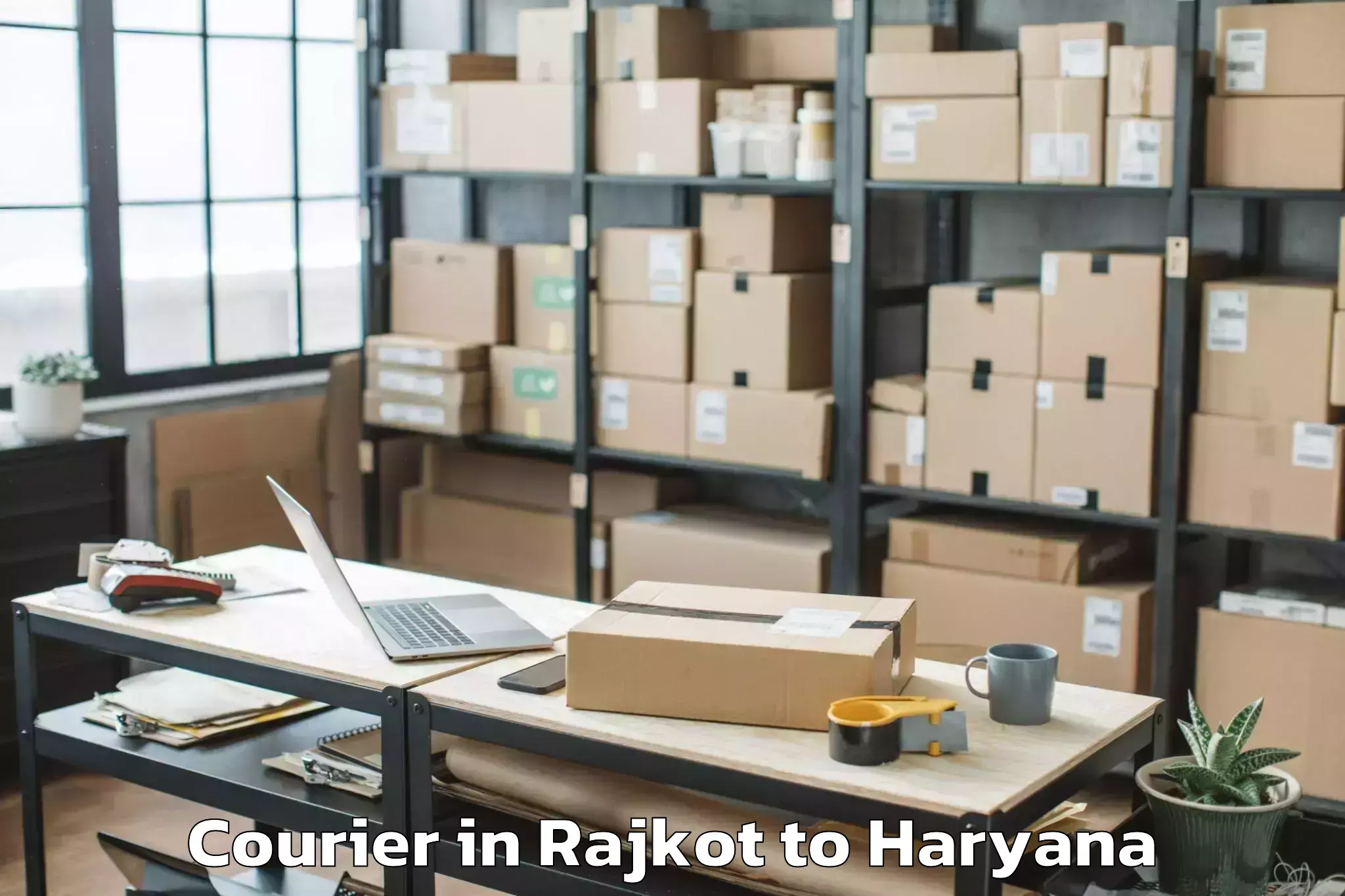 Expert Rajkot to Srm University Haryana Sonipat Courier